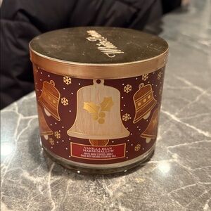 White Barn Vanilla Bean Marshmallow 3-Wick Candle NEW Cozy Scent